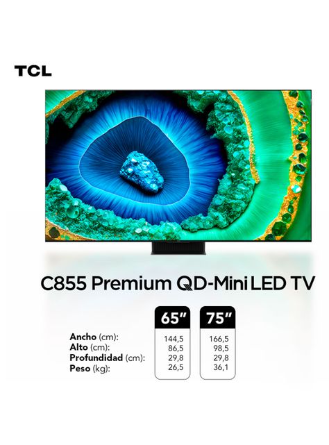QLED Mini LED Smart TV 65" 4K 65C855 Android TV-2