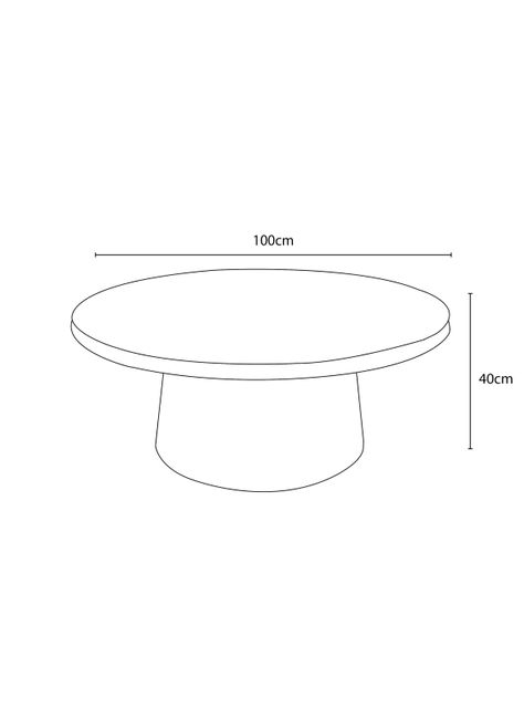 Mesa de Centro Rio Redondo 100 cm-2