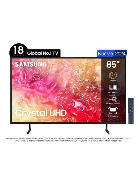 LED 85" DU7000 4K UHD Smart TV 2024-2