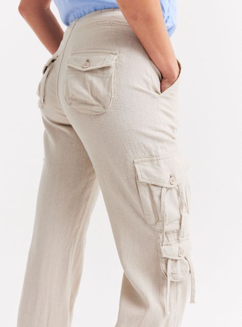 Pantalón Bolsillos Cargo Laterales-3