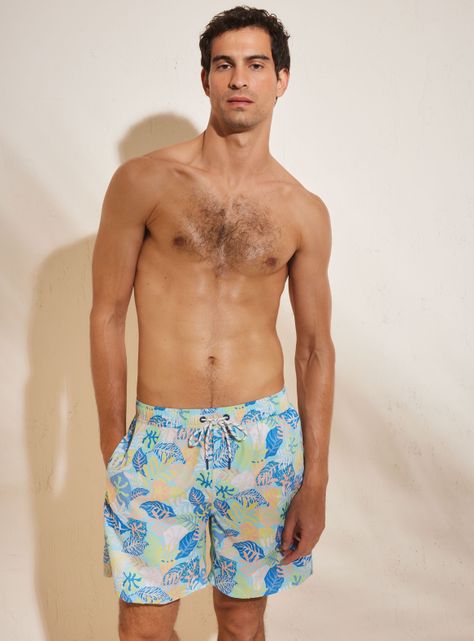 Traje de Baño Estampado Tropical-0