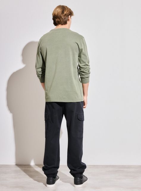 Pantalón Jogger Bolsillo Cargo con Puños-5