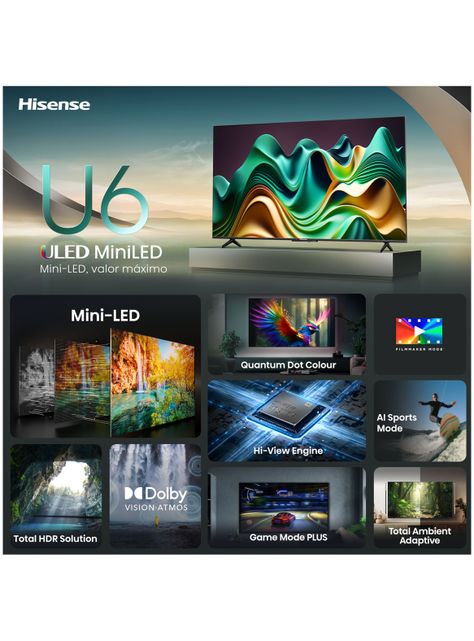 Mini LED Smart TV 55" 4K UHD 55U6N-8