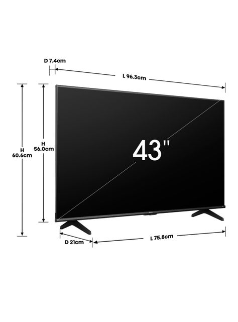 QLED Smart TV 43" 4K UHD Q6N Google TV-1