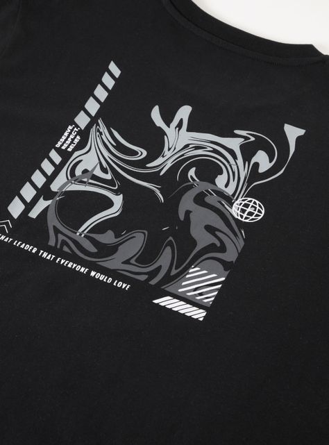 Polera Regular Fit Print Liquid-2