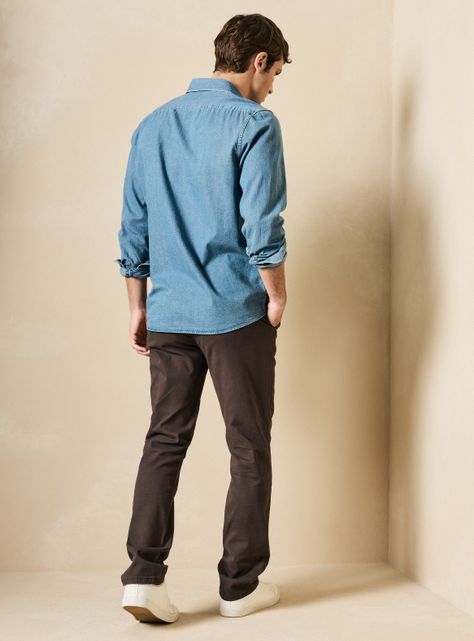 Pantalón Chino Básico Slim Fit-5