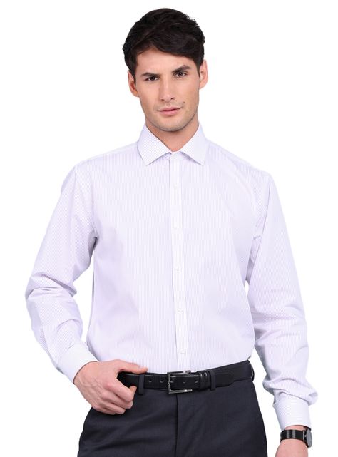 Camisa Manga Larga Diseño a Rayas-0
