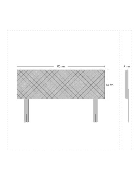 Cama Europea Nuit King + Respaldo Acolchado-1