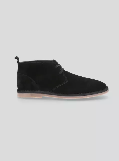 Zapato Casual Cuero Caña Alta Cordón Hombre-0
