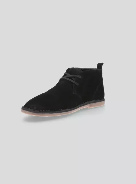 Zapato Casual Cuero Caña Alta Cordón Hombre-1