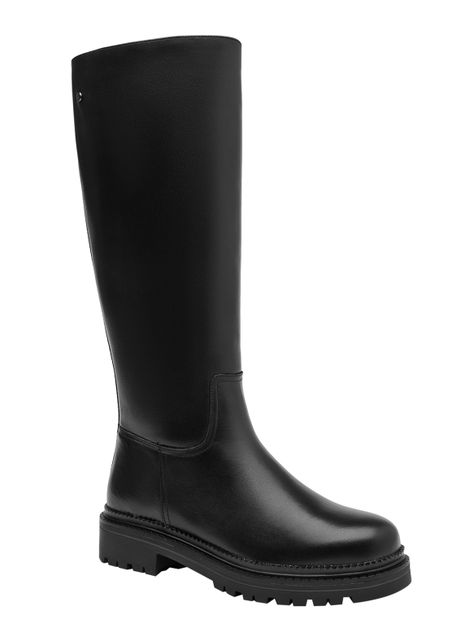 Bota Lisa Larga J234 Cuero Mujer-1