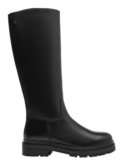 Bota Lisa Larga J234 Cuero Mujer-0