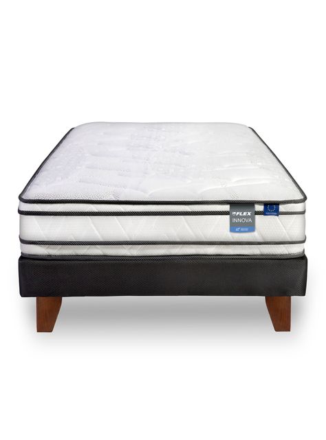 Cama Europea Innova 1.5 Plazas Chocolate-2