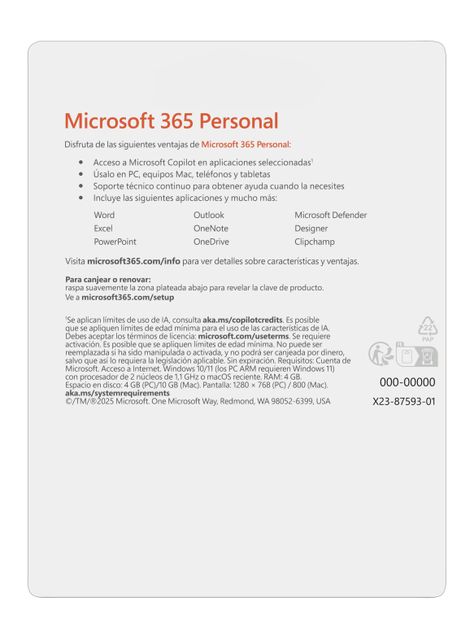 Microsoft 365 Personal 12 Meses 1 Usuario-1