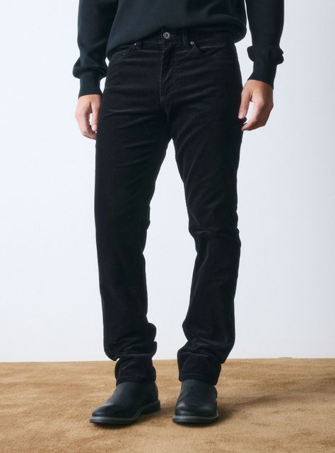 Pantalón Cotelé Slim con Spandex-0