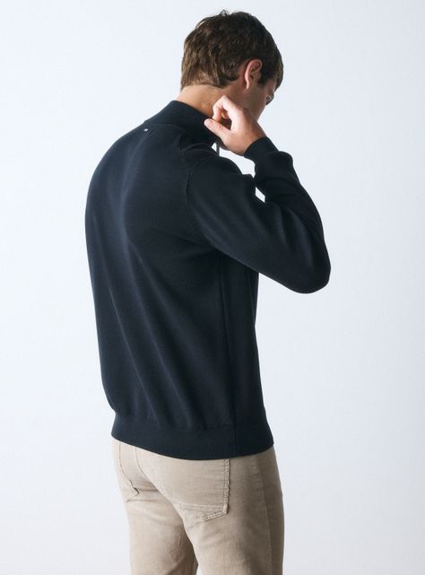 Sweater Half Zipper Grueso-1