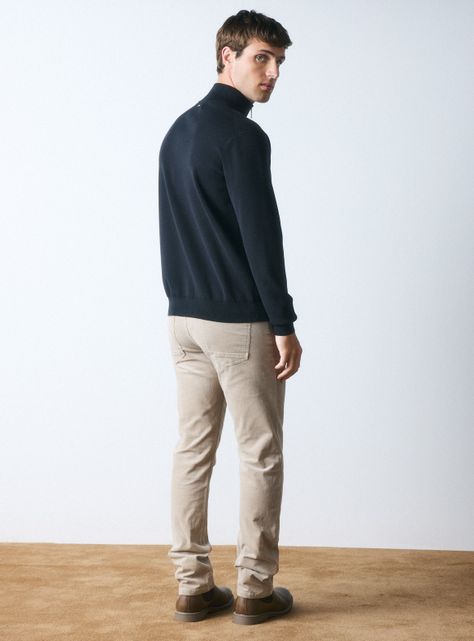 Sweater Half Zipper Grueso-5