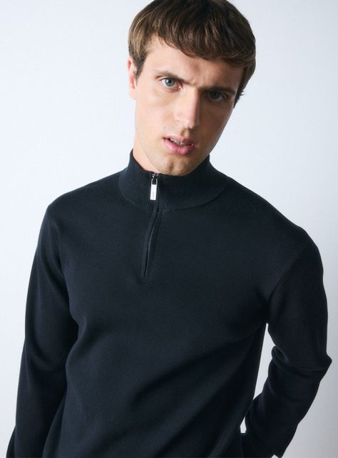 Sweater Half Zipper Grueso-2