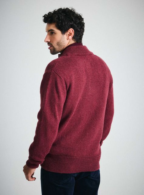 Sweater Half Button Grueso Lana-1