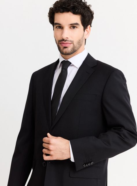 Traje Recto 100% Lana Lisa Regular Fit-3