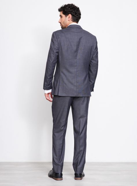 Traje Recto Regular Fit Fantasía Cuadro Ventana-5