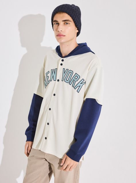 Polera Double Sleeve Hoddie Loose Fit-0