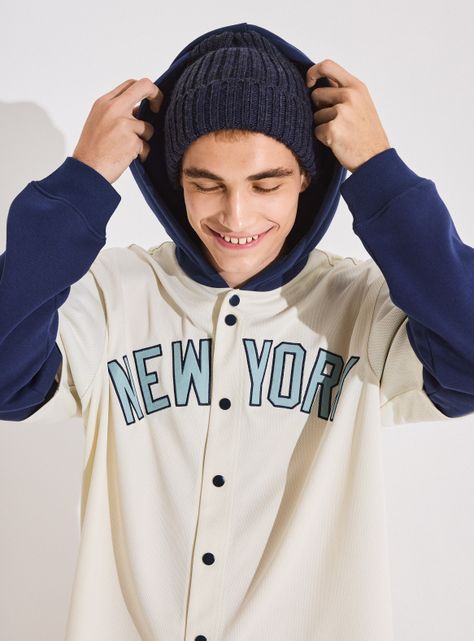 Polera Double Sleeve Hoddie Loose Fit-3