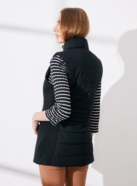 Parka Acolchada con Detalle Rígido en Costados-1