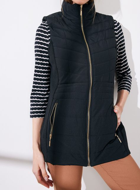 Parka Acolchada con Detalle Rígido en Costados-3