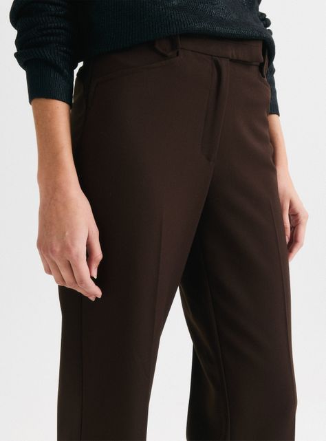 Pantalón Tiro Alto Semi Ajustado-2