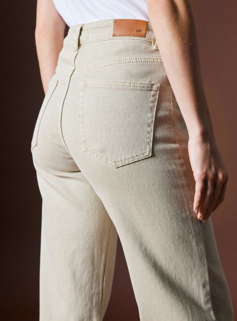 Jeans Bota Recta Straight Fit Colaboración María Pombo-3