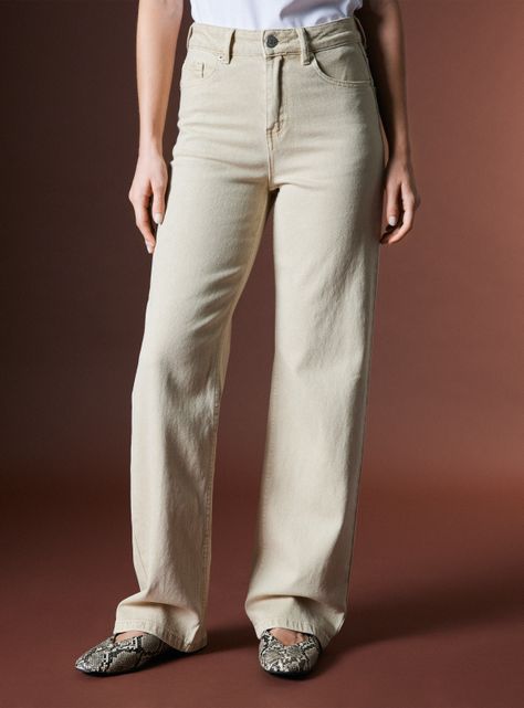 Jeans Bota Recta Straight Fit Colaboración María Pombo-0