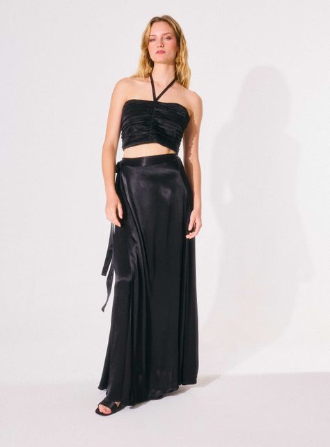 Conjunto Satinado con Amarras-4
