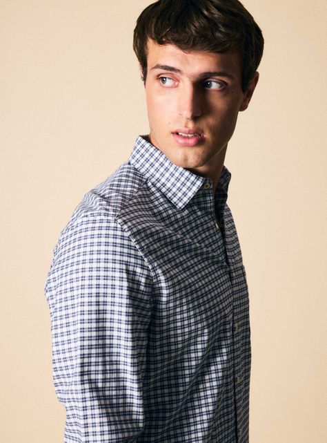 Camisa Manga Larga Cuadro Básico Oxford-3