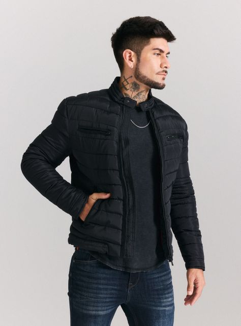 Parka Biker Acolchada-0