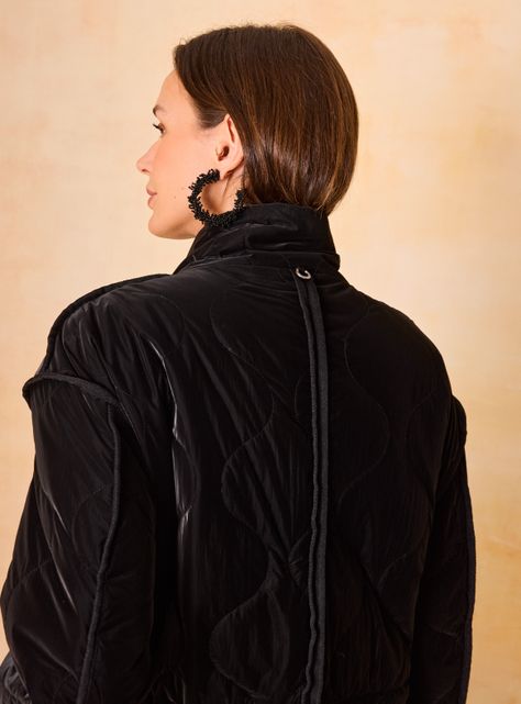 Parka Acolchada Detalle de Sesgos-3