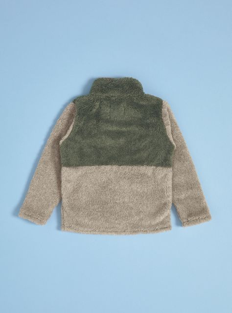 Polar Coral Fleece Color Block-1