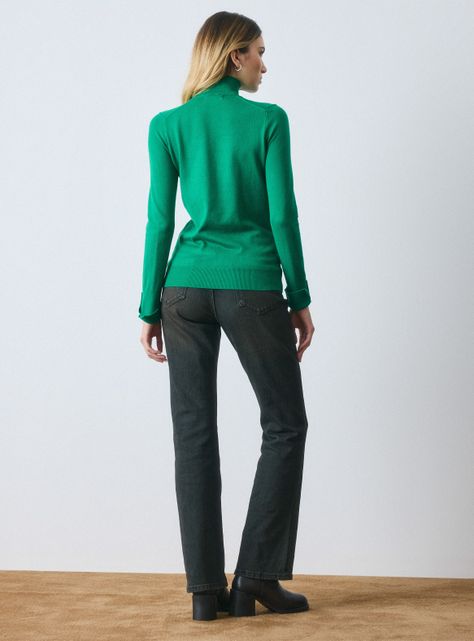 Sweater Básico Cuello Mock-5