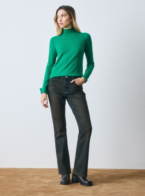 Sweater Básico Cuello Mock-4