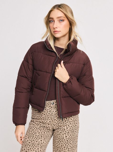 Parka Puffa con Bolsillos-0