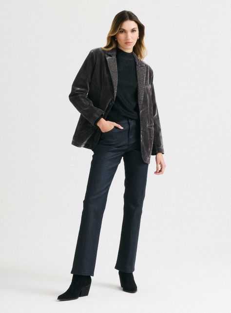Blazer Solapas con Aplicaciones-4