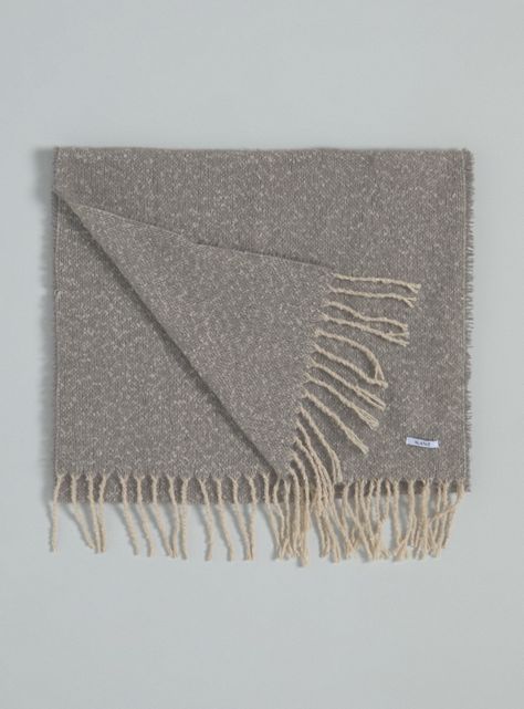 Bufanda Tejido Jacquard con Flecos-1