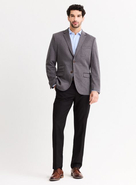 Vestón Recto Knit Slim Fit Color-4