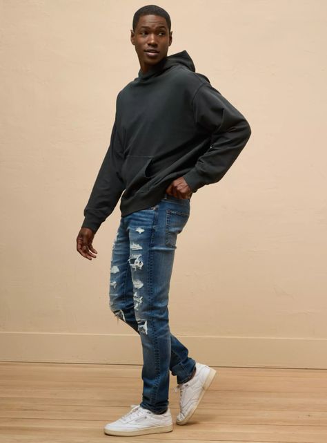 Jeans AE AirFlex+ Athletic Skinny Parches-2