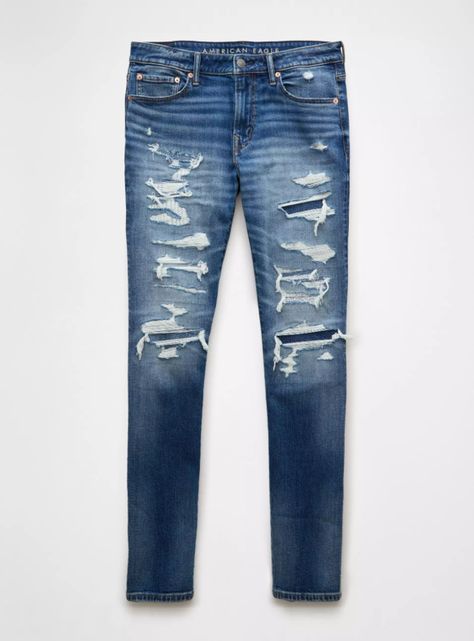 Jeans AE AirFlex+ Athletic Skinny Parches-3