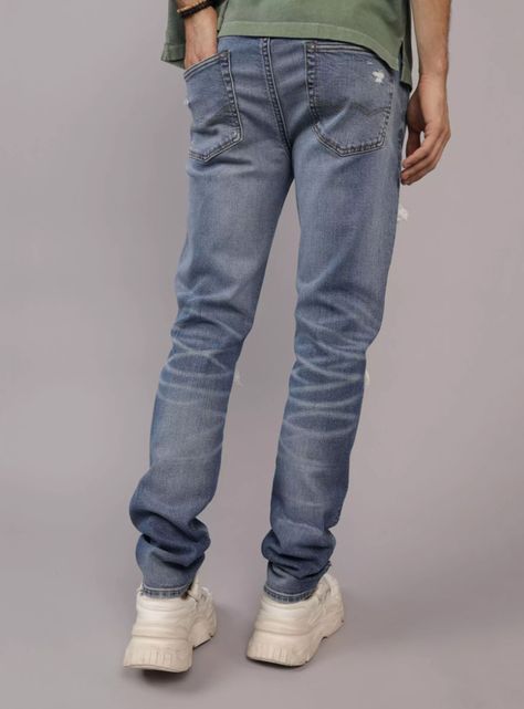 Jeans AE AirFlex+ Athletic Skinny Parches-1
