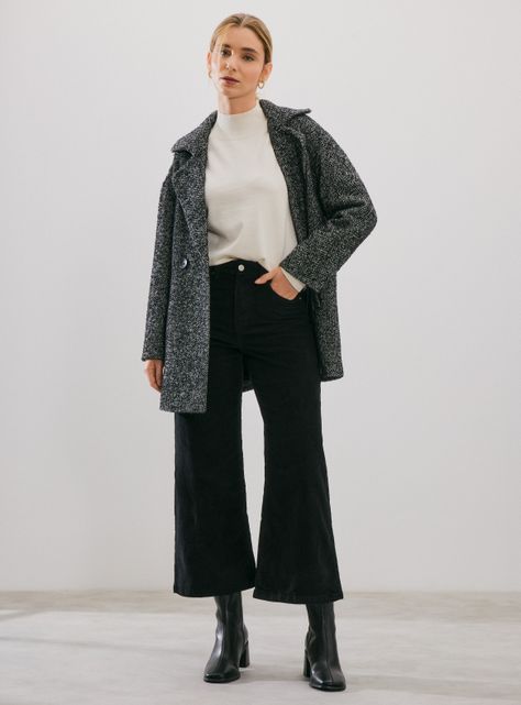 Pantalón Cotelé Cropped Pierna Ancha-4