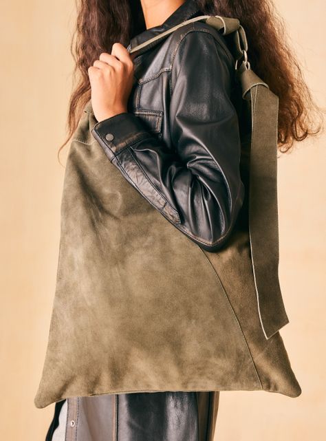 Cartera Cuero Suede Color-1