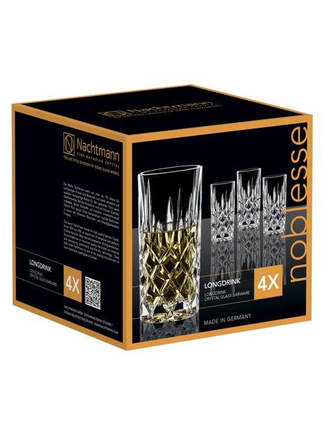 Set 4 Vasos Cristal Longdrink Noblesse 375 ml-1