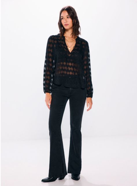 Blusa Gasa Bordados Transparencias-3